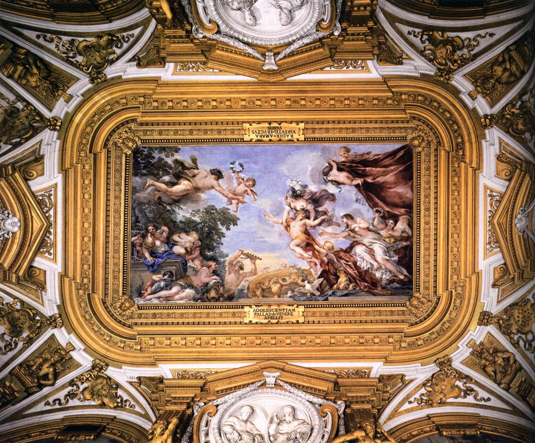 Ceiling painting by CORTONA, Pietro da