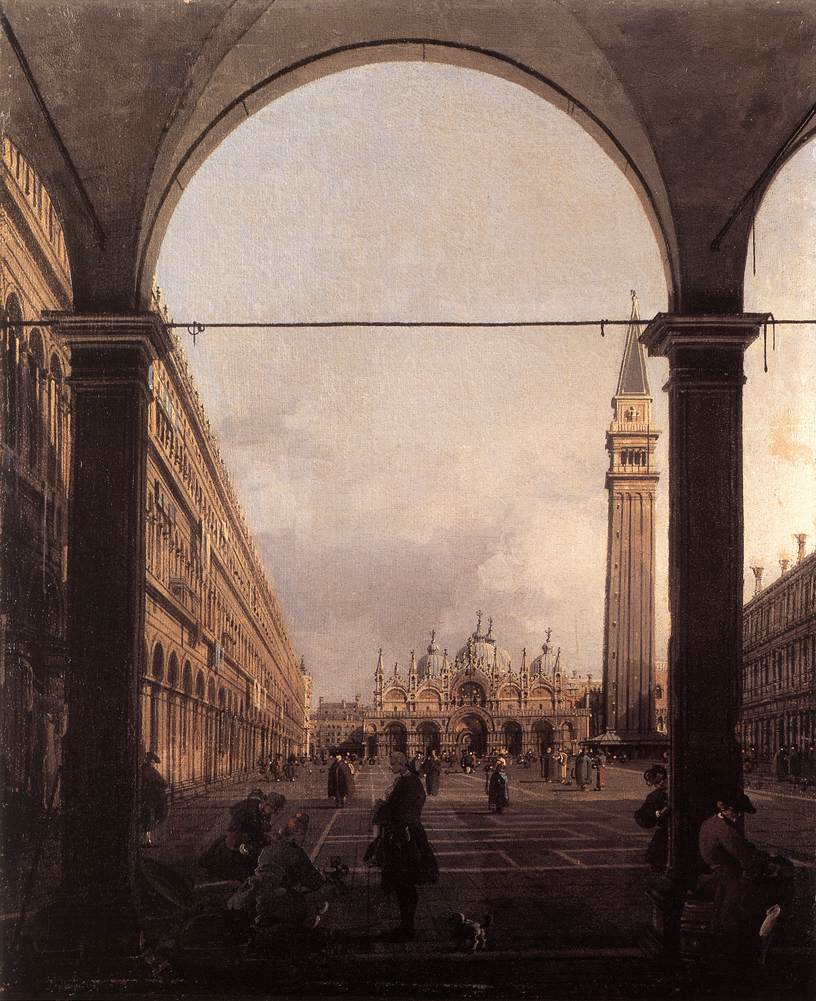 Piazza San Marco: Looking East from the North-West Corner by CANALETTO