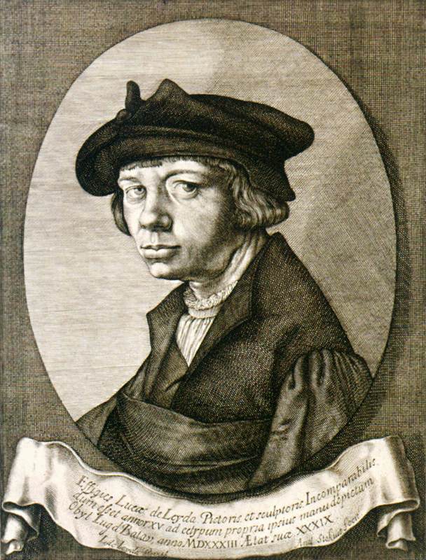 Self-Portrait of Lucas van Layden by STOCK, Andries Jacobsz.