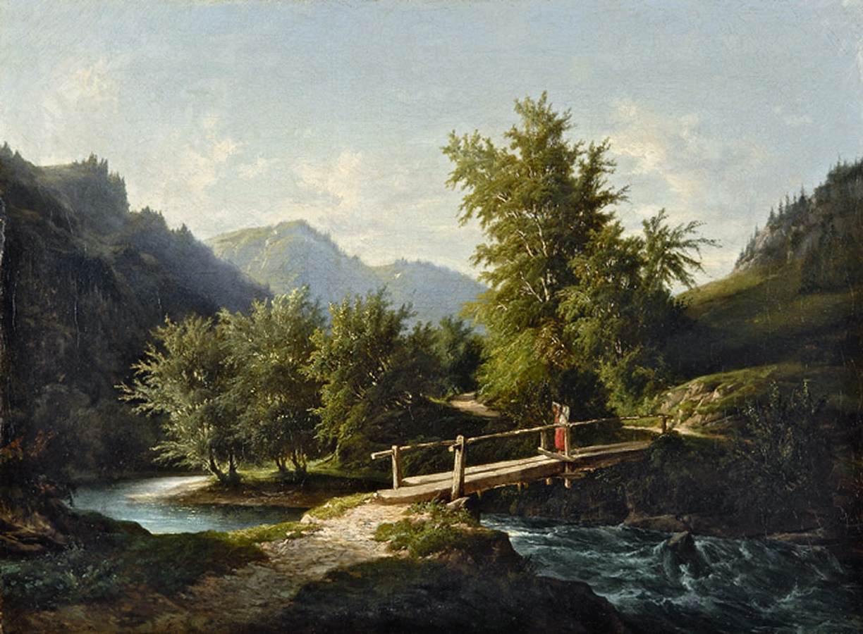 Mountainous Continental Landscape by O'CONNOR, James Arthur