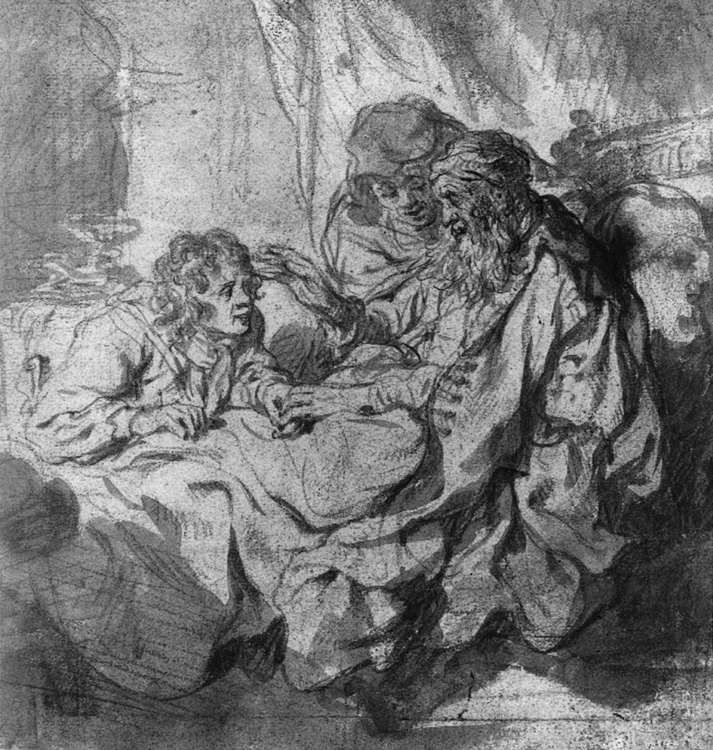 Isaac Blessing Jacob by FLINCK, Govert Teunisz.