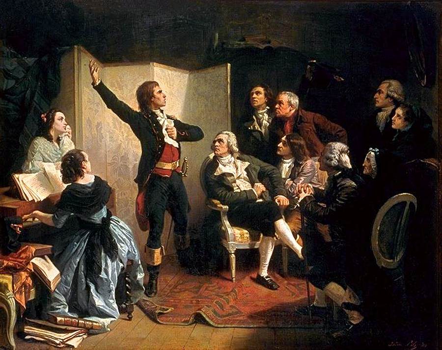 Rouget de L'Isle Singing La Marseillaise by PILS, Isidore-Alexandre-Augustin