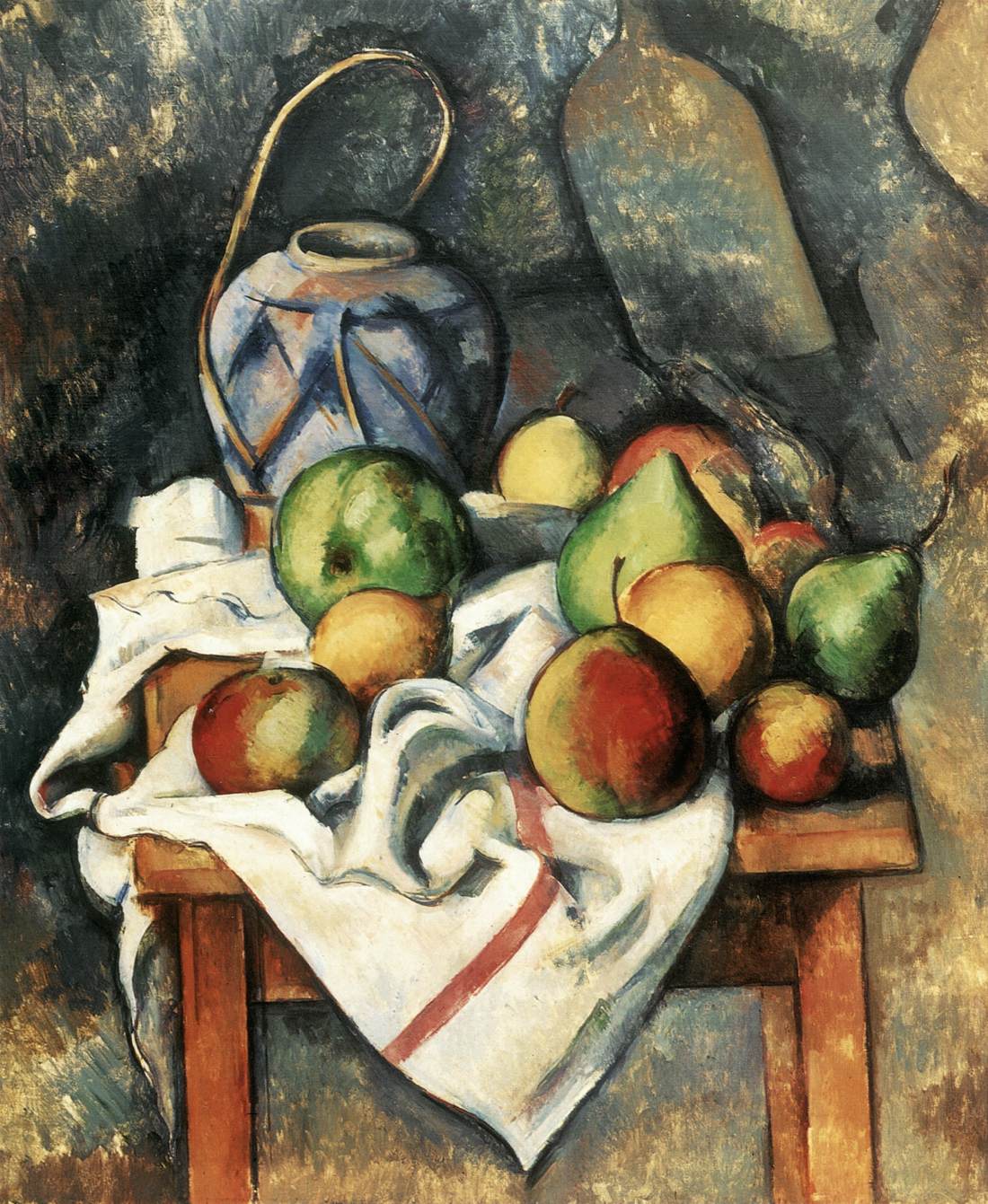 Ginger Jar and Fruit by CÉZANNE, Paul