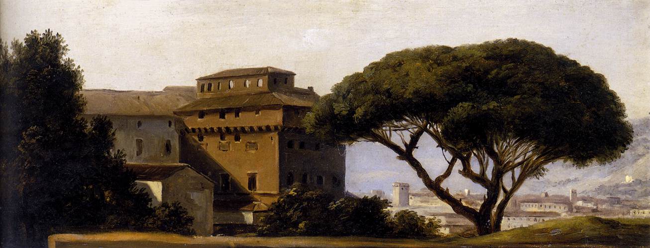 View of the Convent of Ara Coeli with Pines by VALENCIENNES, Pierre-Henri de