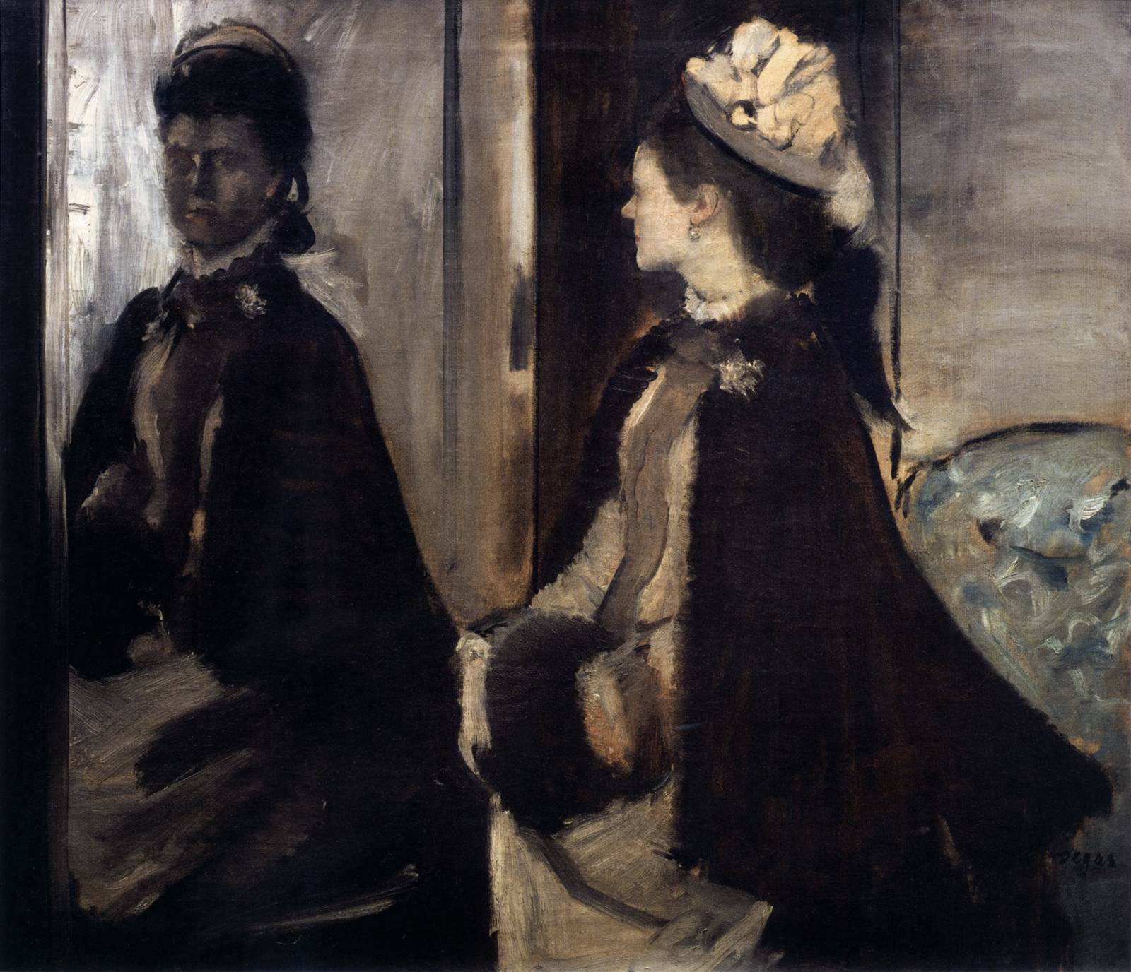 Madame Jeantaud in the Mirror by DEGAS, Edgar