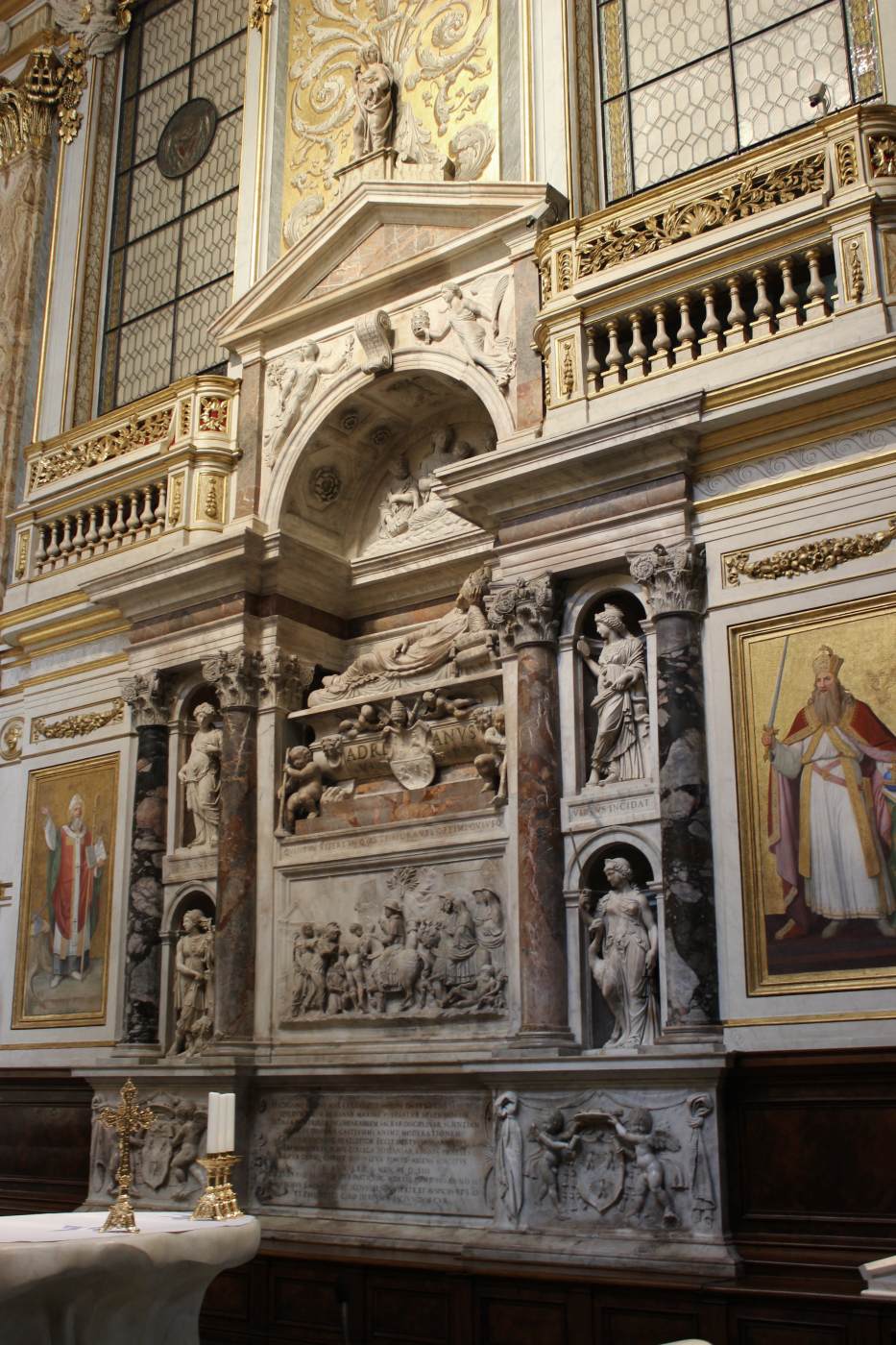 Tomb of Pope Hadrian VI by PERUZZI, Baldassare