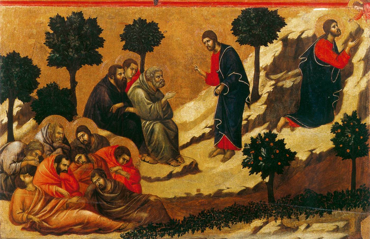 Agony in the Garden (scene 6) by DUCCIO di Buoninsegna