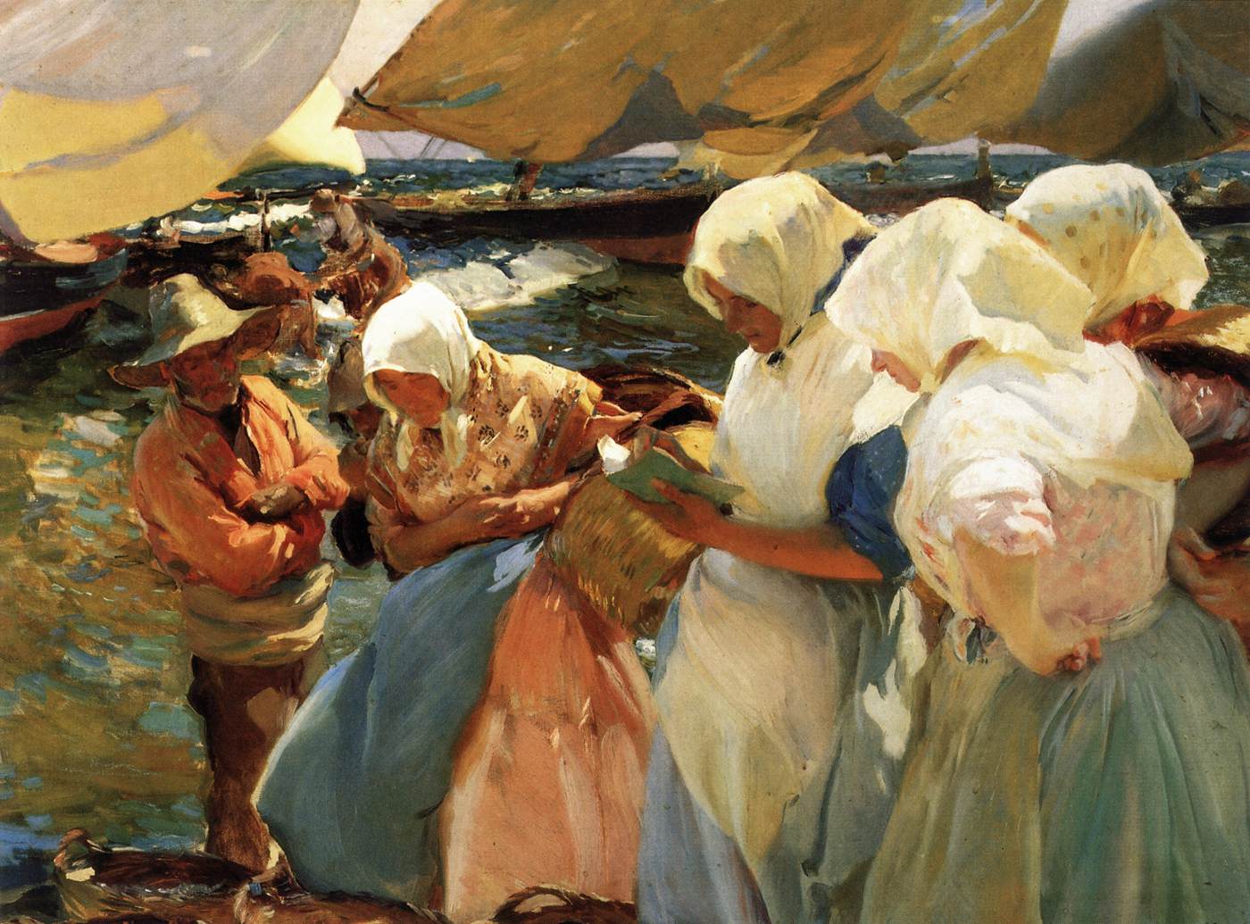 Selling the Catch at Valencia by SOROLLA Y BASTIDA, Joaquín