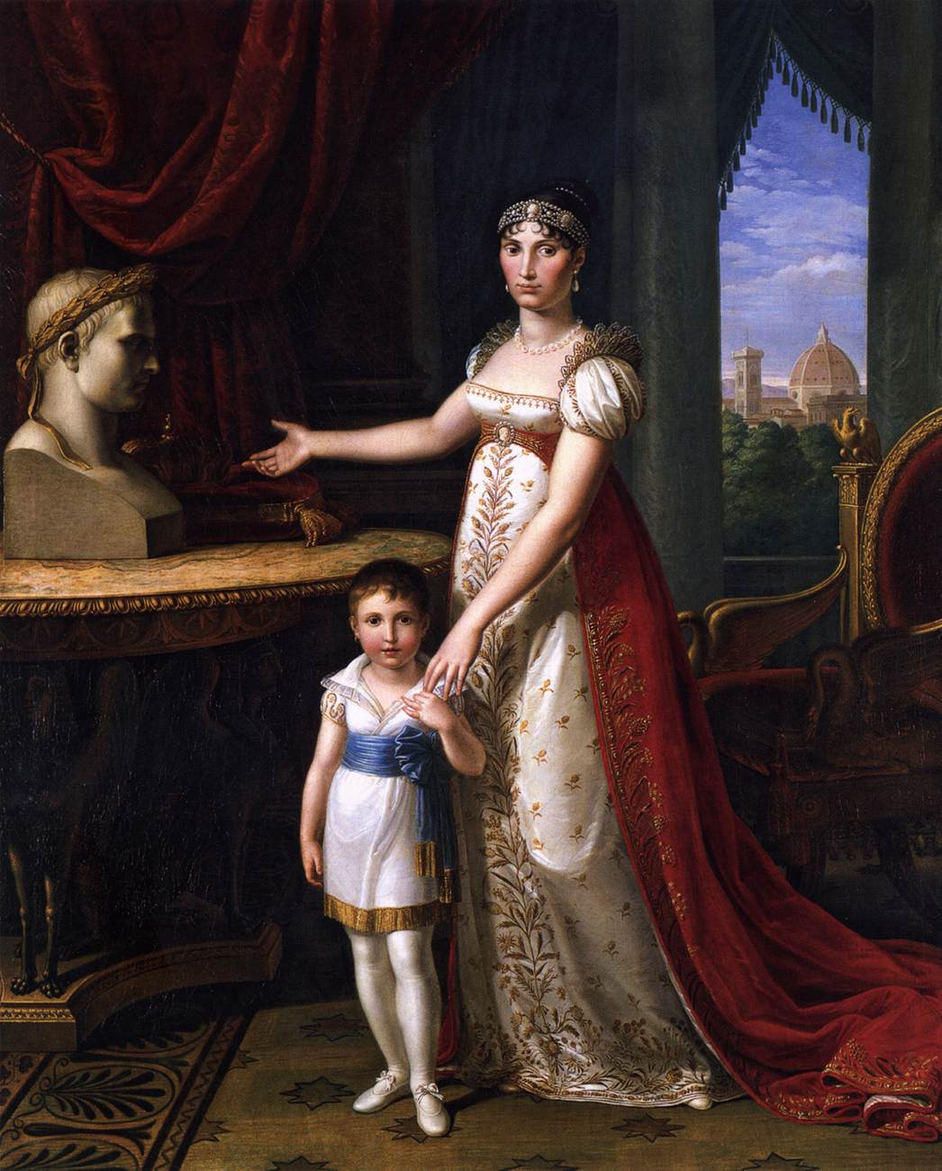 Elisa Bonaparte and Her Daughter by