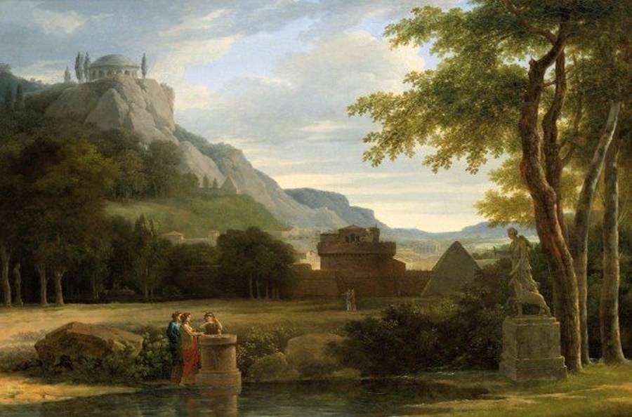 Classical Greek Landscape by VALENCIENNES, Pierre-Henri de