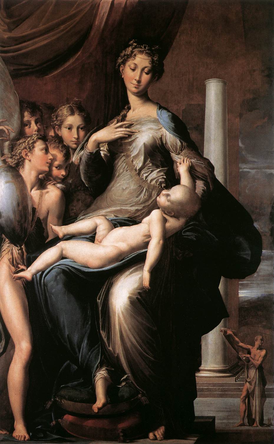 Madonna dal Collo Lungo (Madonna with Long Neck) by PARMIGIANINO