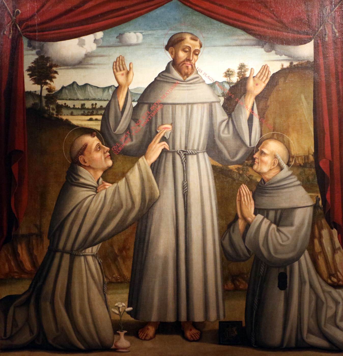 Sacred Representation with Sts Francis, Anthony of Padua and Bernardino by