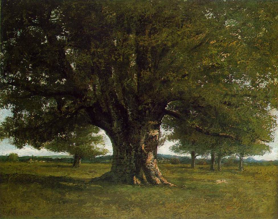 The Oak at Flagey (The Oak of Vercingetorix) by COURBET, Gustave