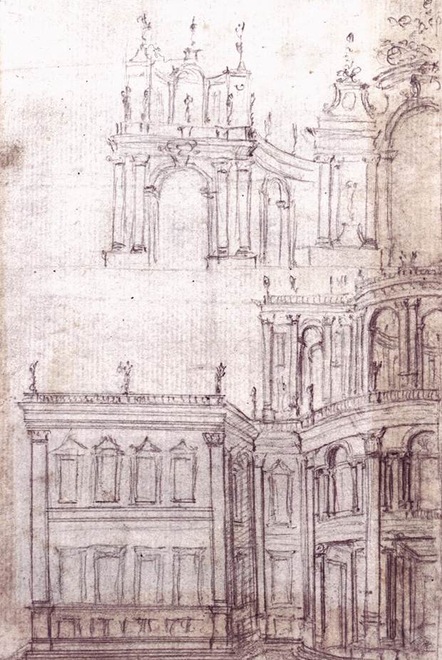 View of the Façade of a Pleasure Garden Pavilion by FISCHER VON ERLACH, Johann Bernhard