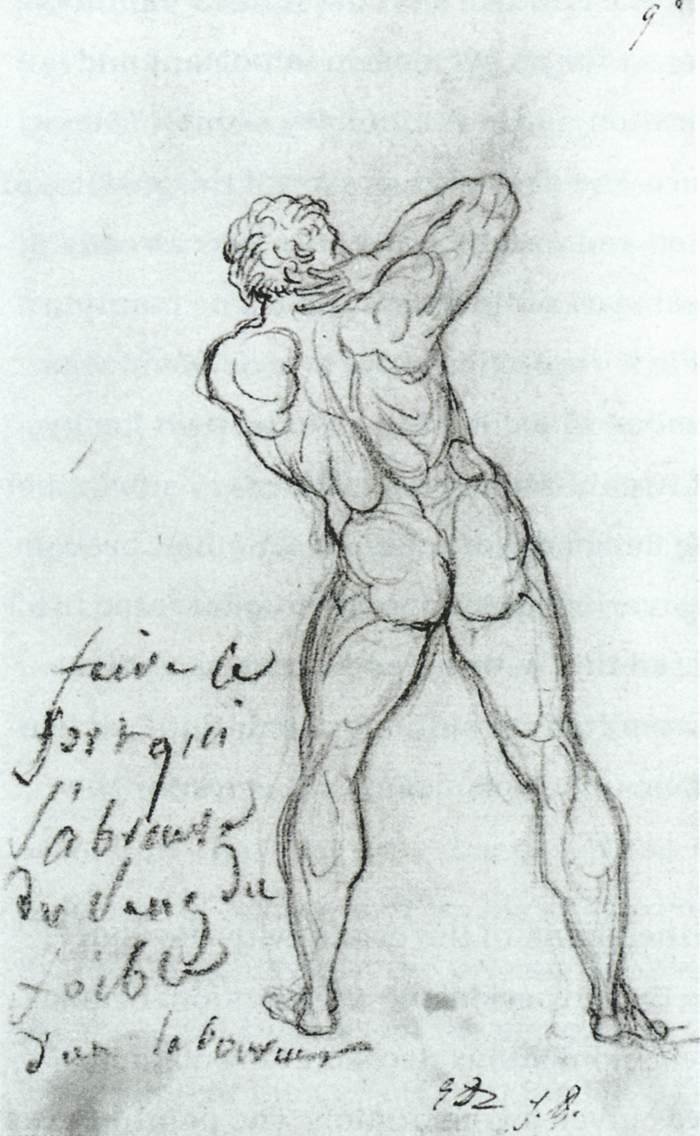 Study after Michelangelo by