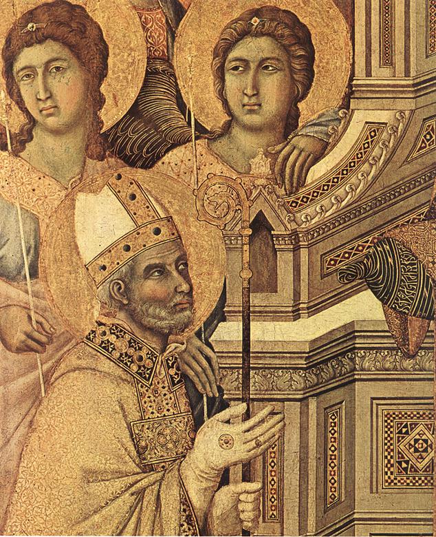 Maestà (detail) by DUCCIO di Buoninsegna