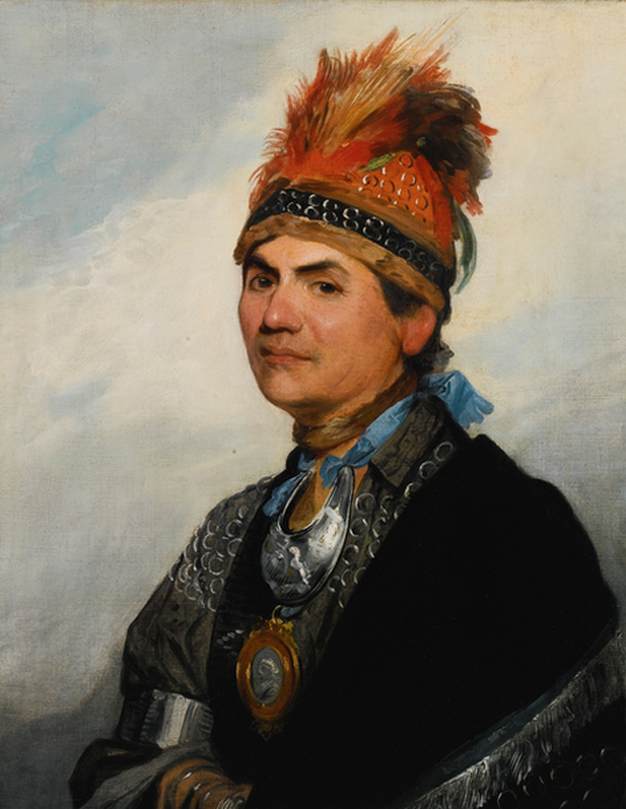 Portrait of the Mohawk Chieftain Thayendanegea, Known as Joseph Brant by