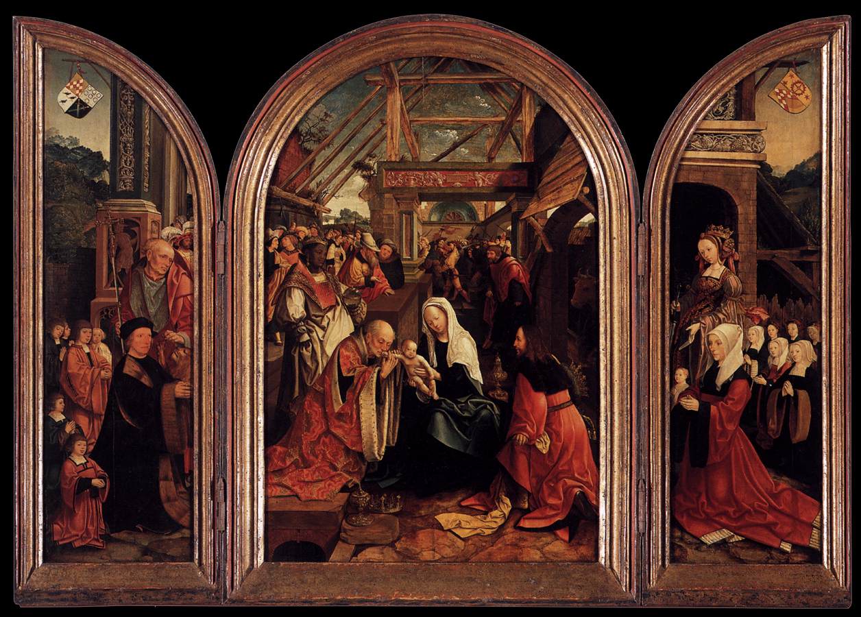 Triptych of the Adoration of the Magi by CORNELISZ VAN OOSTSANEN, Jacob