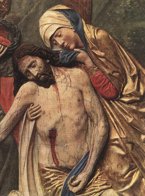 High Altar of St Mary (detail of the Lamentation) by