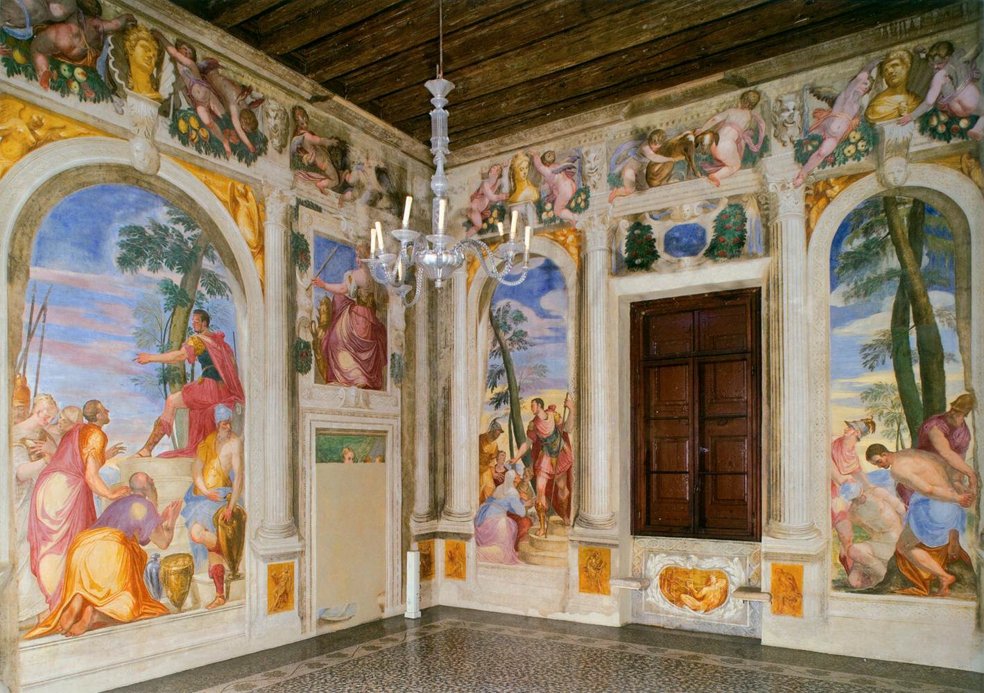 View of the Room of Scipio by ZELOTTI, Giovanni Battista