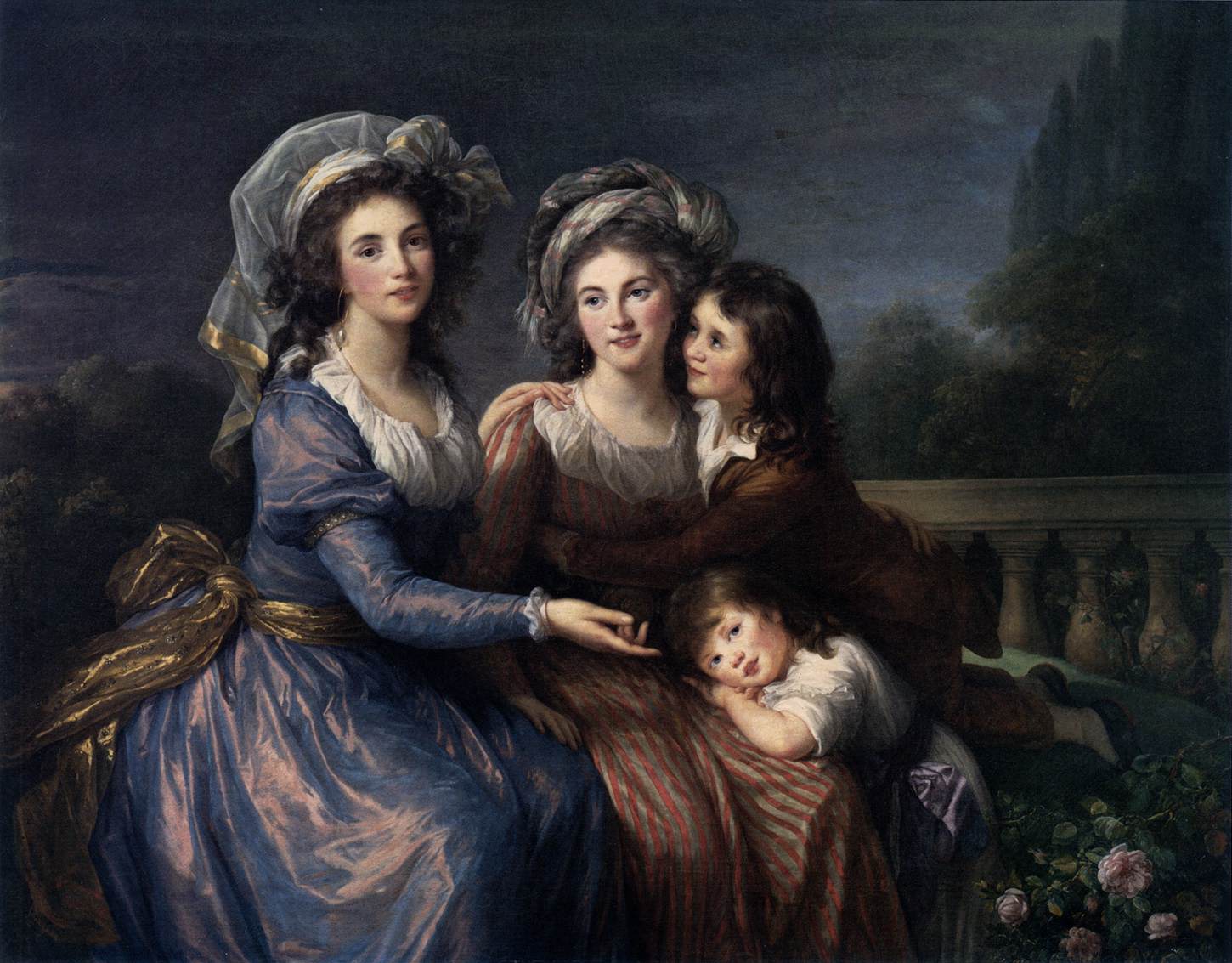 The Marquise de Pezay and the Marquise de Rougé with Her Sons Alexis and Adrien by