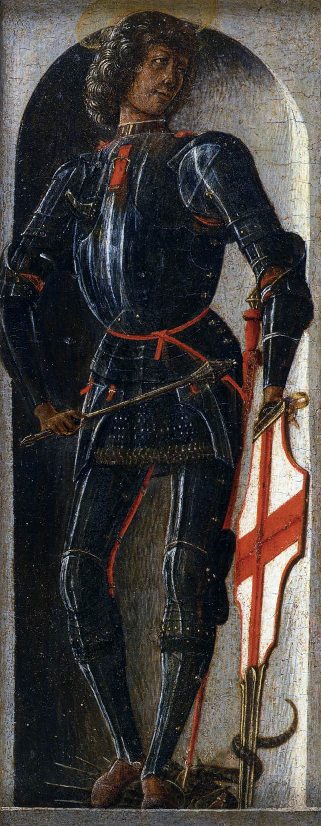 Griffoni Polyptych: St George by ROBERTI, Ercole de'