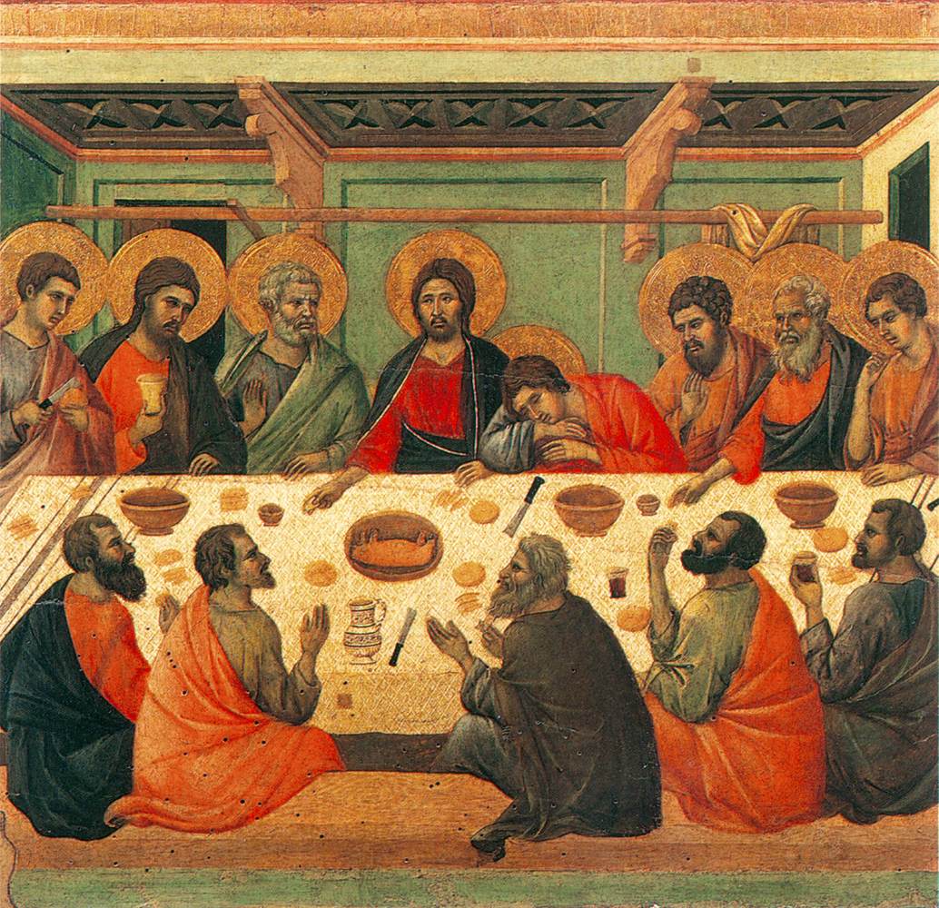 Last Supper (scene 3) by DUCCIO di Buoninsegna