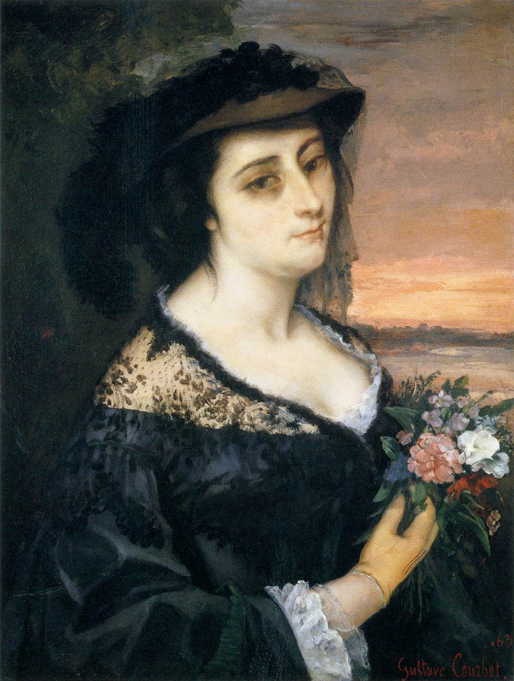 Portrait of Laure Borreau by COURBET, Gustave