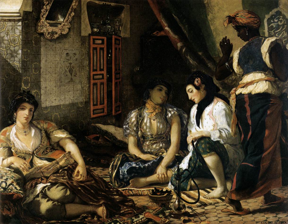 The Women of Algiers by DELACROIX, Eugène