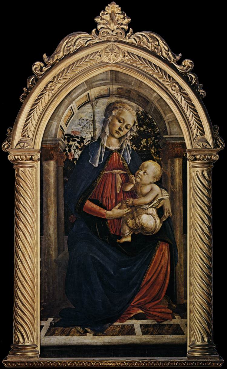 Madonna of the Rosegarden (Madonna del Roseto) by BOTTICELLI, Sandro