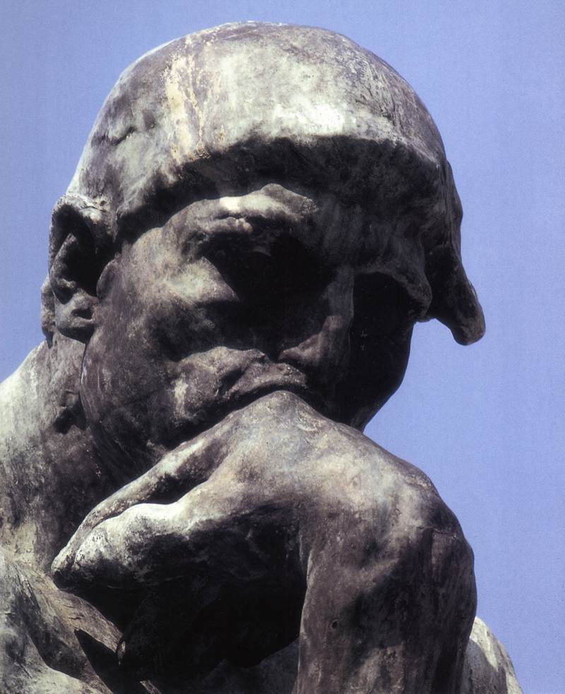 The Thinker (detail) by RODIN, Auguste