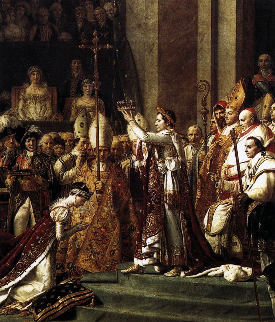 Consecration of the Emperor Napoleon I (detail) by DAVID, Jacques-Louis