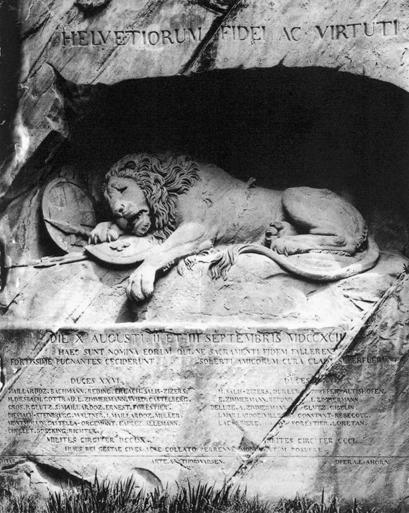 The Lion of Lucerne by THORVALDSEN, Bertel