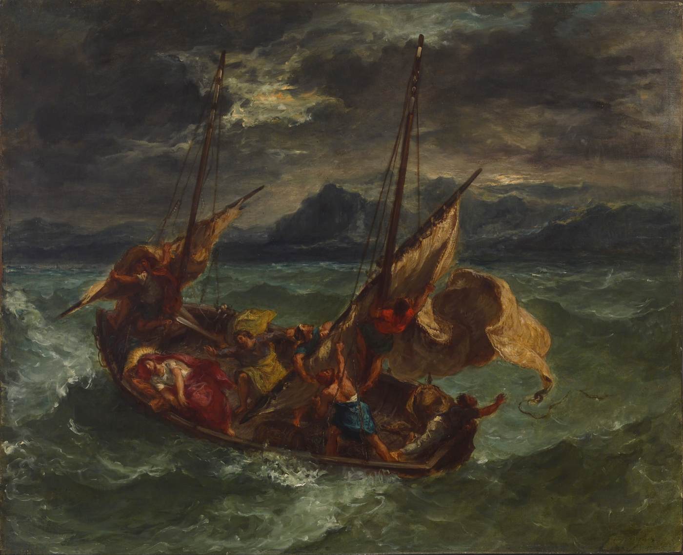 Christ on the Lake of Gennezaret by DELACROIX, Eugène