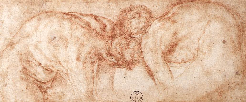 Two Nudes Compared by PONTORMO, Jacopo