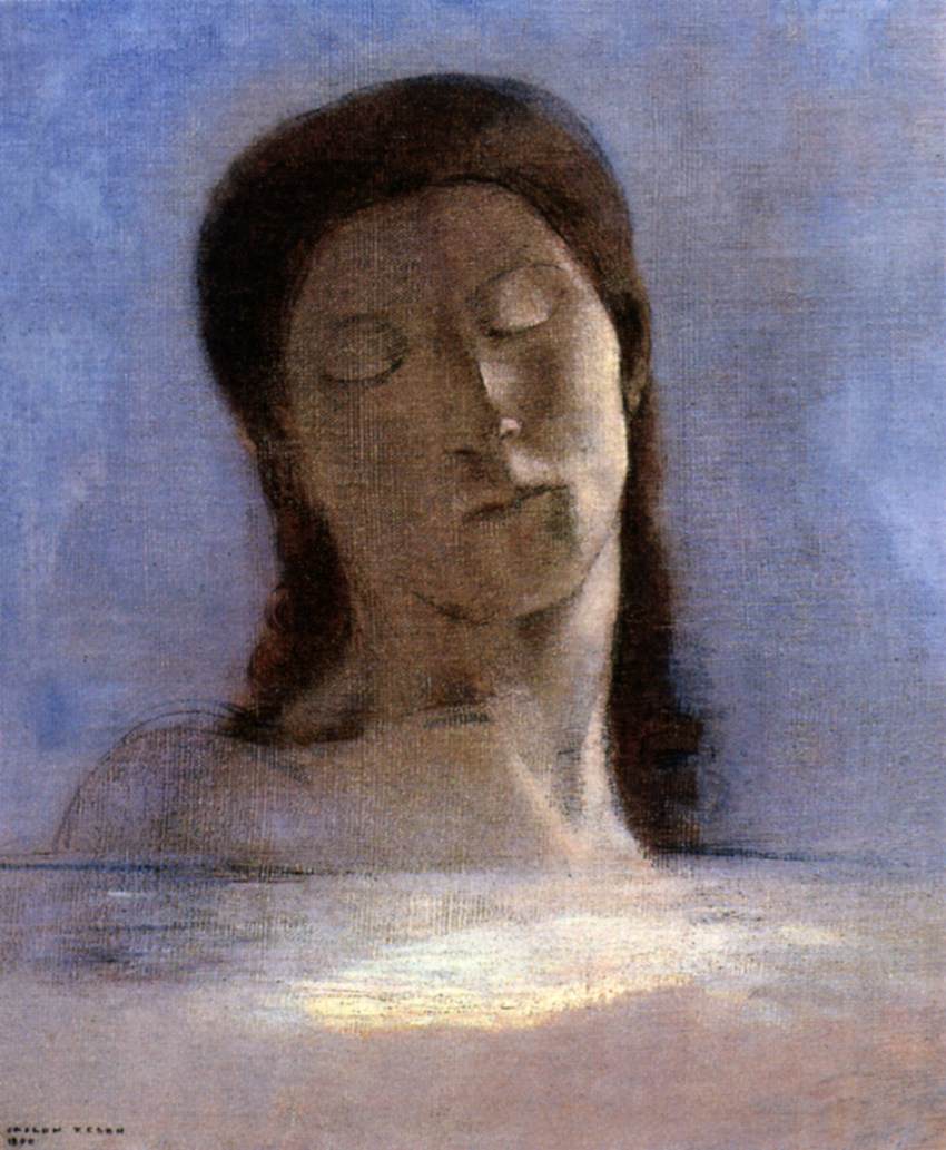 Closed Eyes by REDON, Odilon