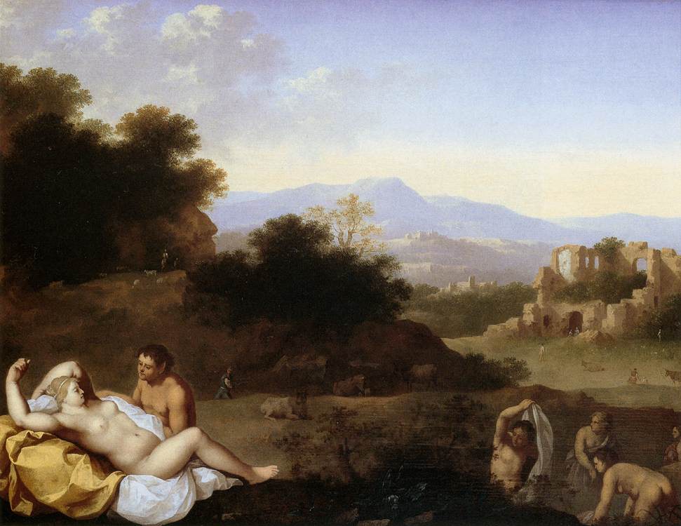 Landscape with Nymphs by POELENBURGH, Cornelis van