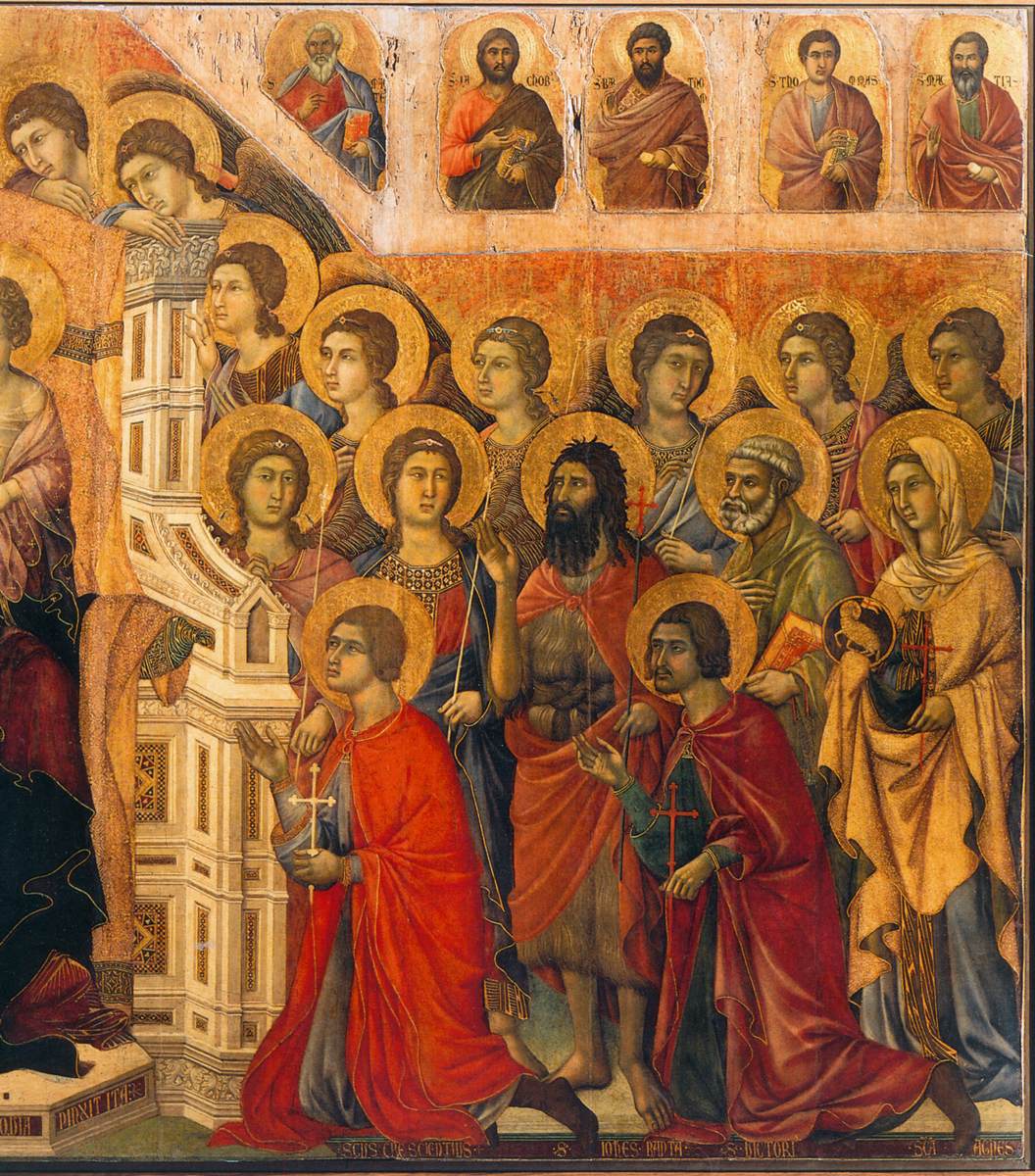 Maestà (detail) by DUCCIO di Buoninsegna