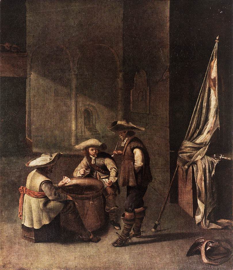 Guardroom with Soldiers Playing Cards by DUCK, Jacob