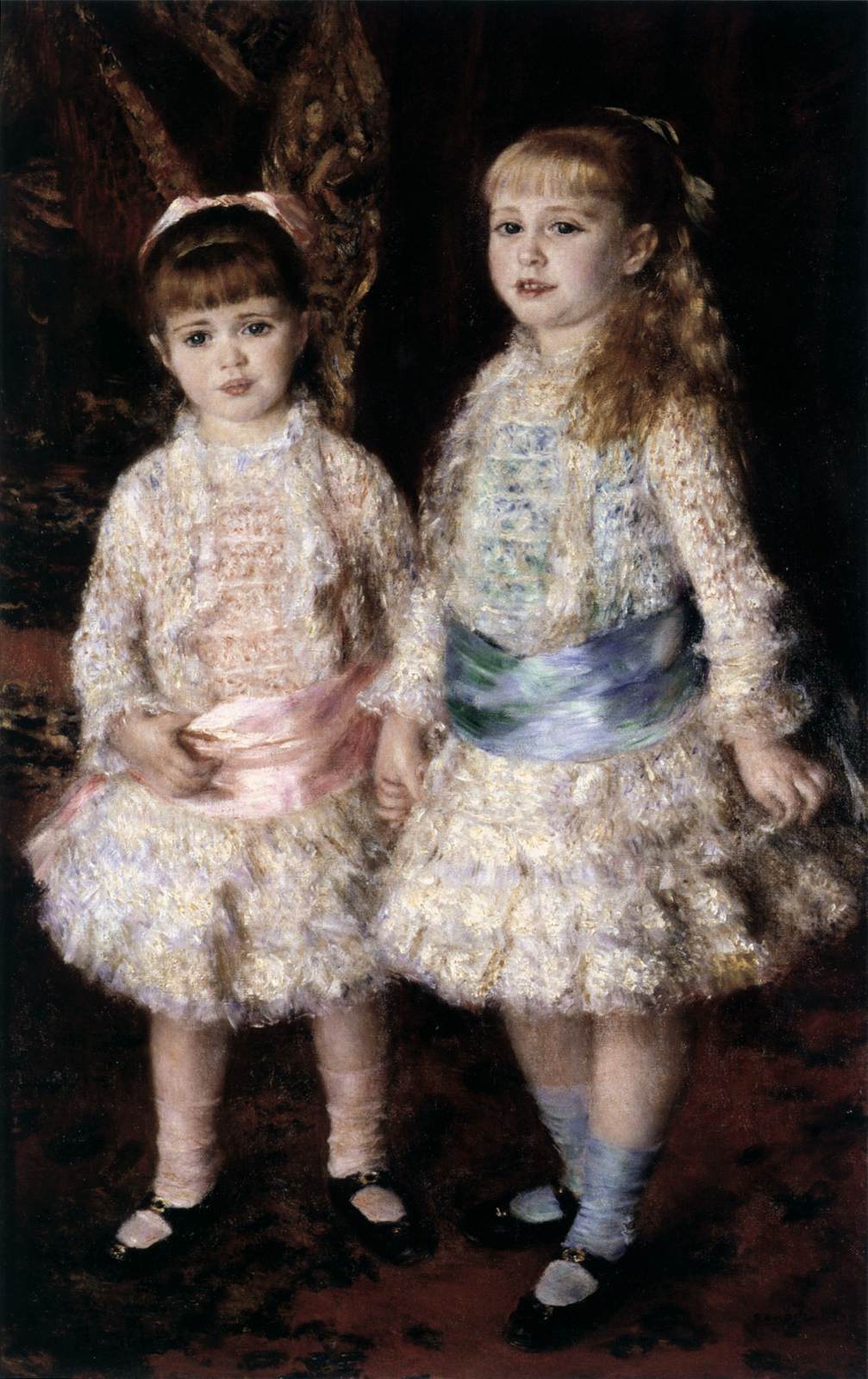 Pink and Blue (Alice and Elisabeth Cahen d'Anvers) by PORCELLIS, Julius