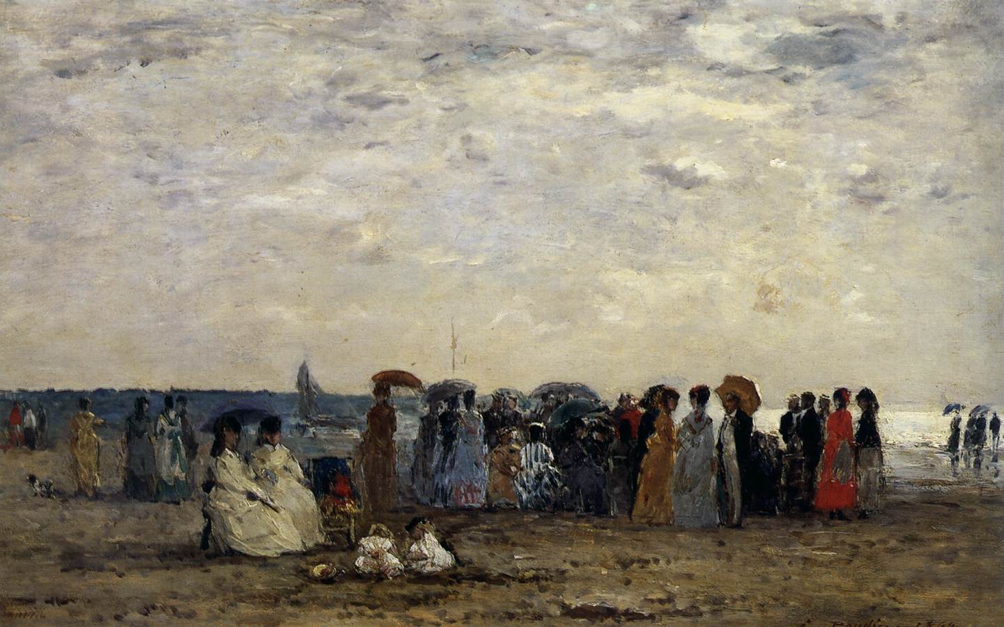 Bathers on Trouville Beach by