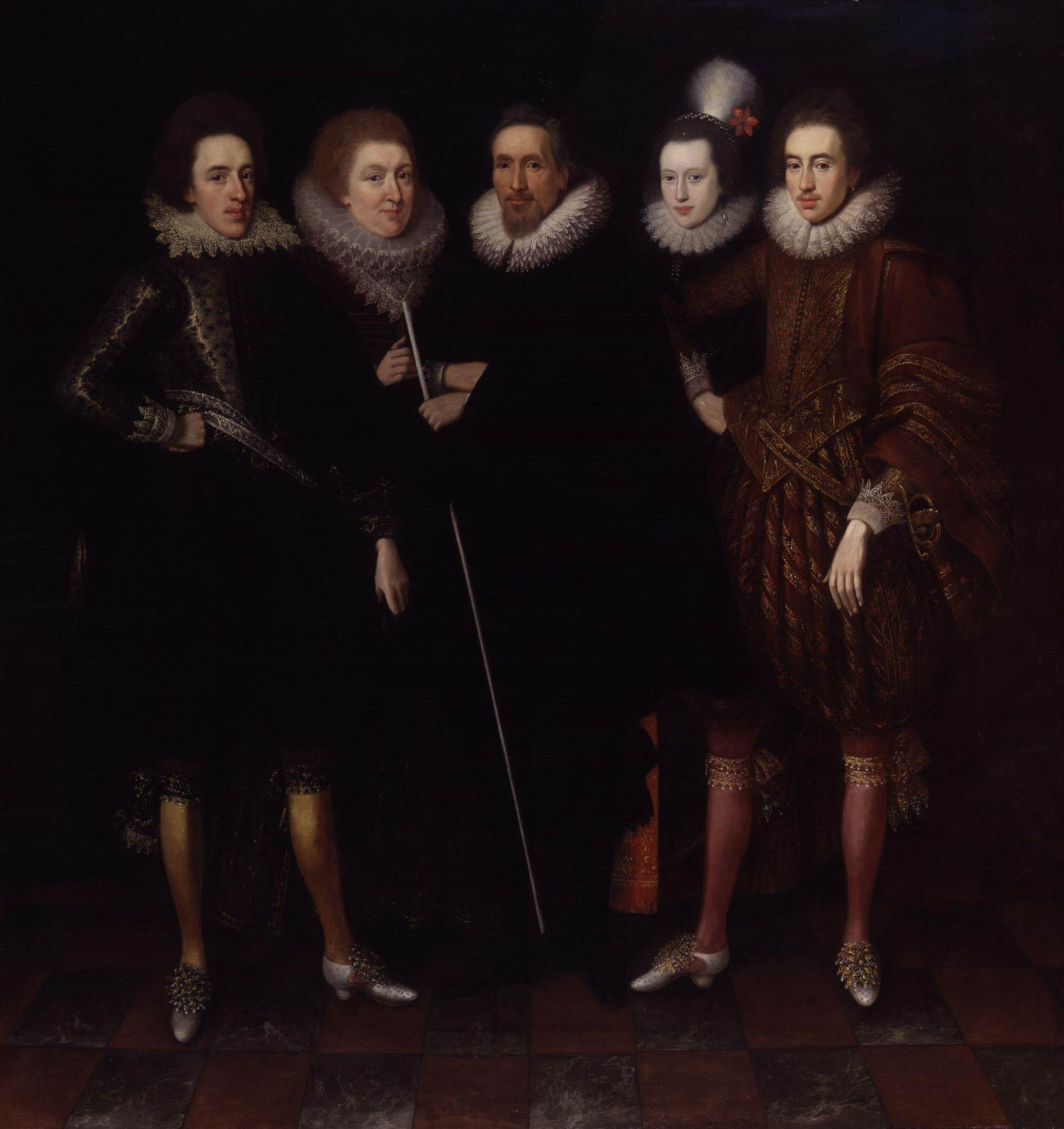 The 1st Earl of Monmouth and his Family by SOMER, Paulus van