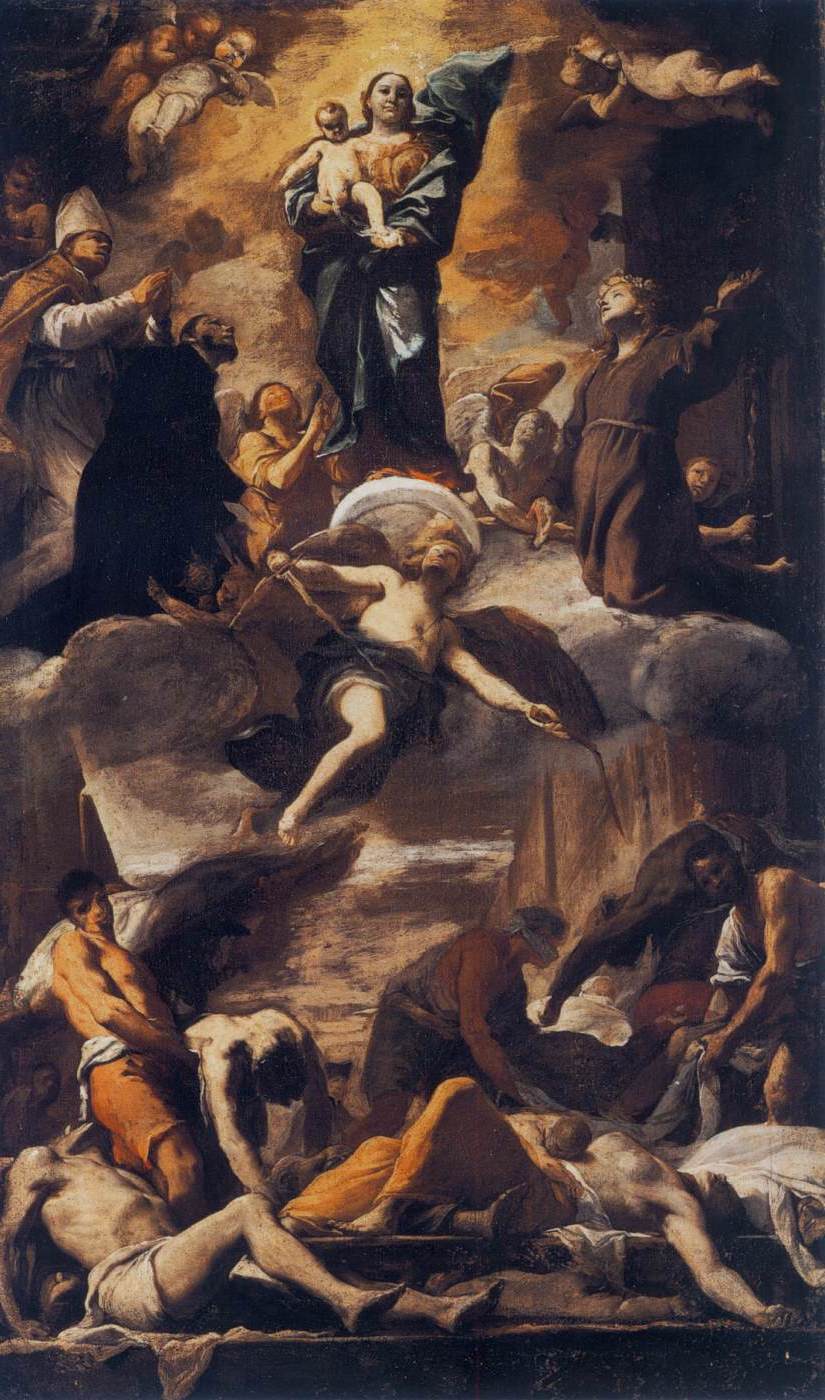 The Plague of 1656 by PRETI, Mattia