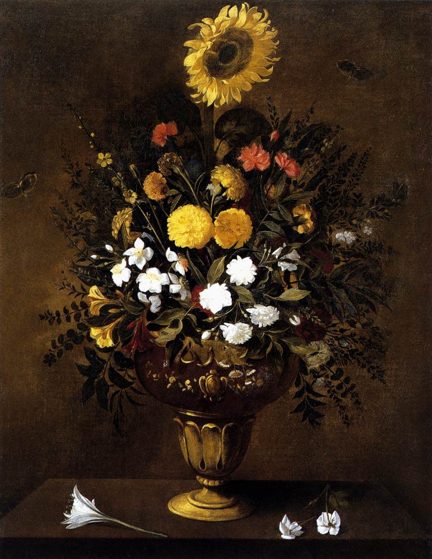 Vase of Flowers by CAMPROBÍN, Pedro de