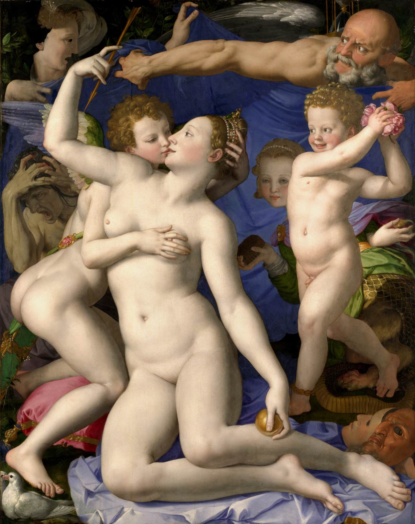 Venus, Cupid and Time (Allegory of Lust) by BRONZINO, Agnolo