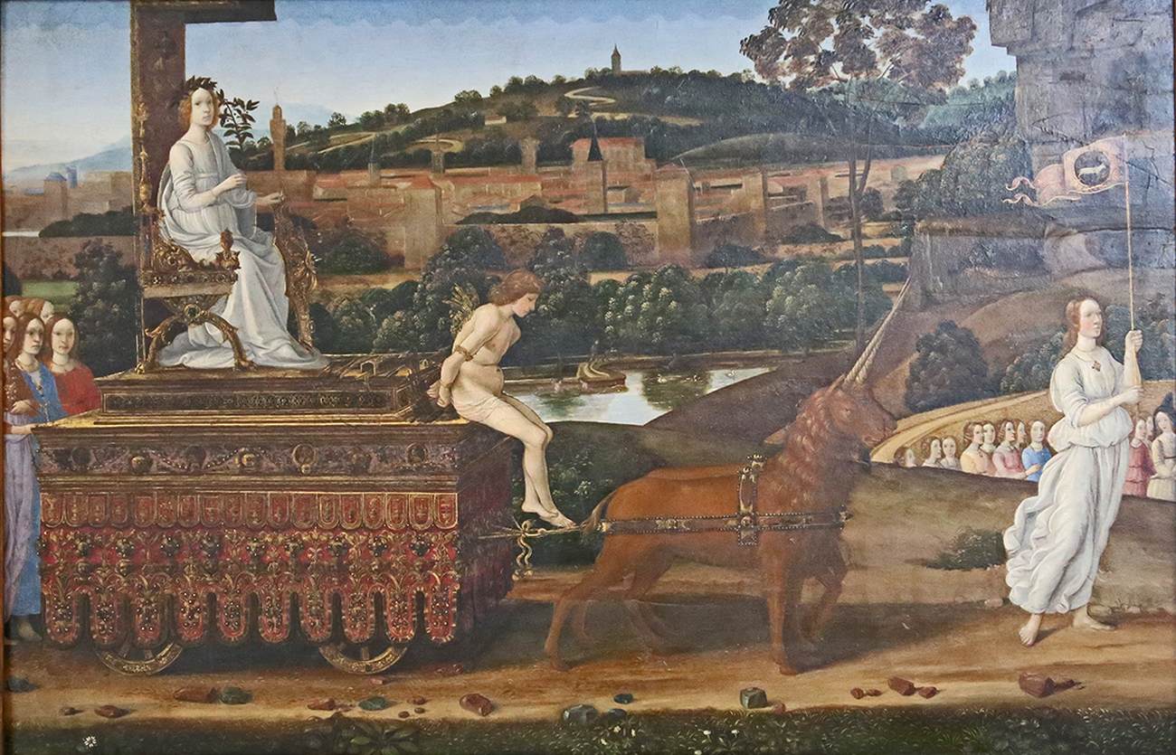 The Triumph of Chastity by GHERARDO DI GIOVANNI DEL FORA