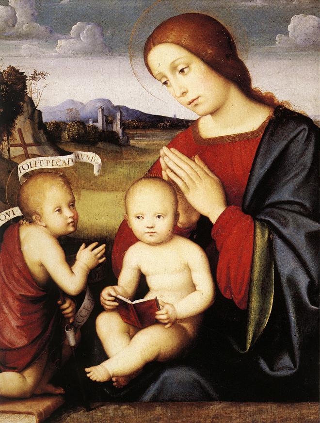 Madonna and Child with the Infant St John the Baptist by FRANCIA, Francesco