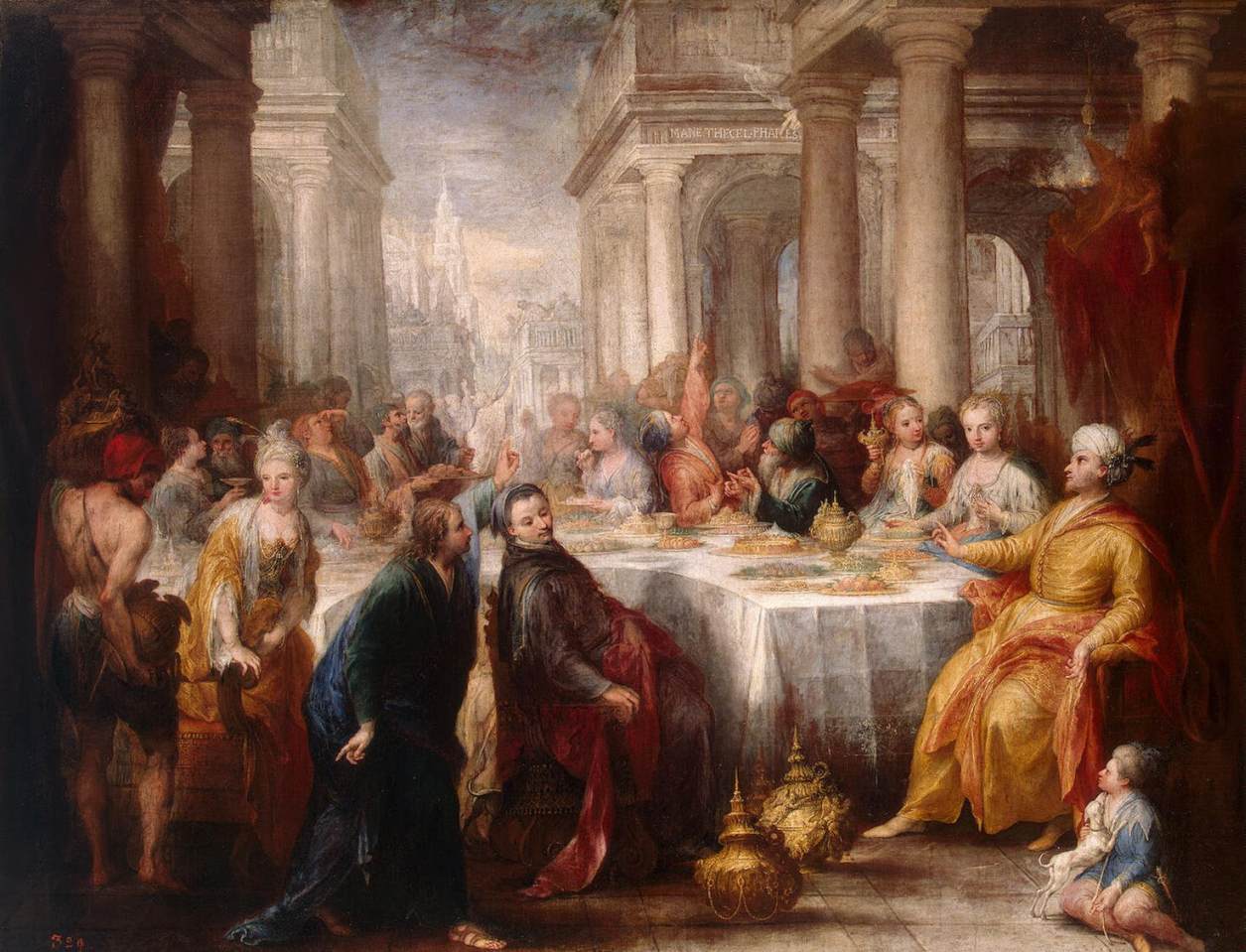 Feast of Belshazzar by CELESTI, Andrea