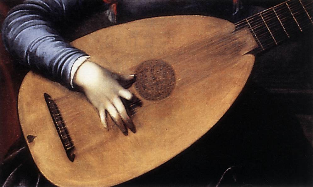 Saint Cecilia and the Angel (detail) by SARACENI, Carlo