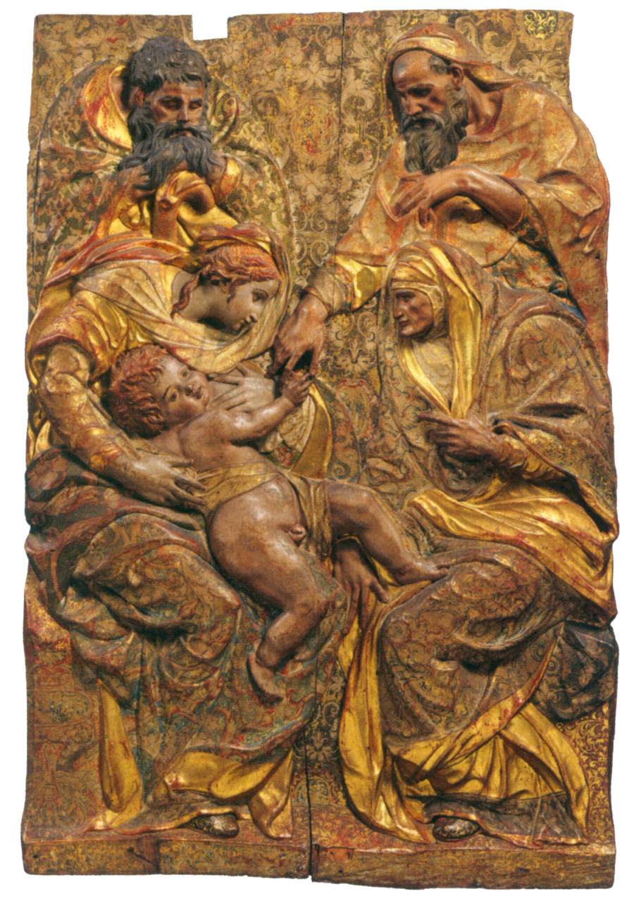 The Holy Family with Sts Anne and Joachim by PESQUERA, Diego de